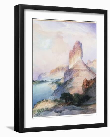 Castle Butte, Green River, Wyoming, 1900-Moran-Framed Giclee Print