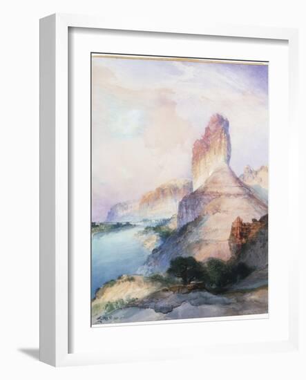 Castle Butte, Green River, Wyoming, 1900-Moran-Framed Giclee Print