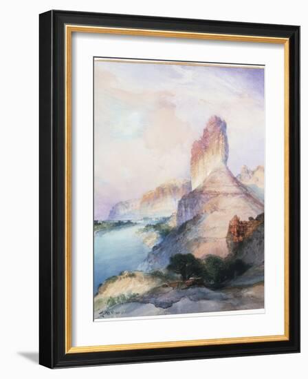 Castle Butte, Green River, Wyoming, 1900-Moran-Framed Giclee Print