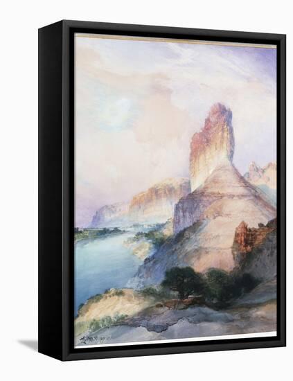 Castle Butte, Green River, Wyoming, 1900-Moran-Framed Premier Image Canvas