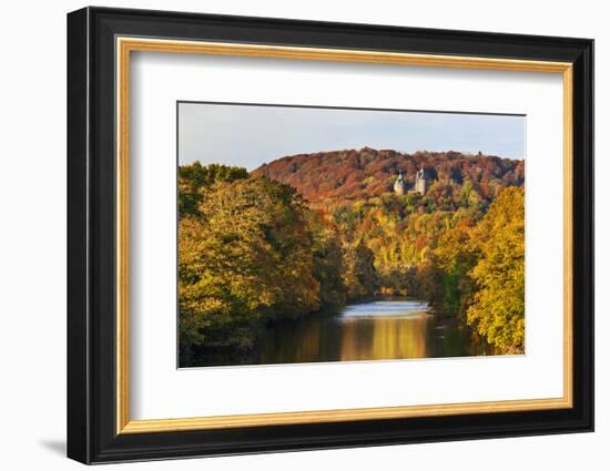 Castle Coch (Castell Coch) (The Red Castle) in autumn, Tongwynlais, Cardiff, Wales, United Kingdom,-Billy Stock-Framed Photographic Print