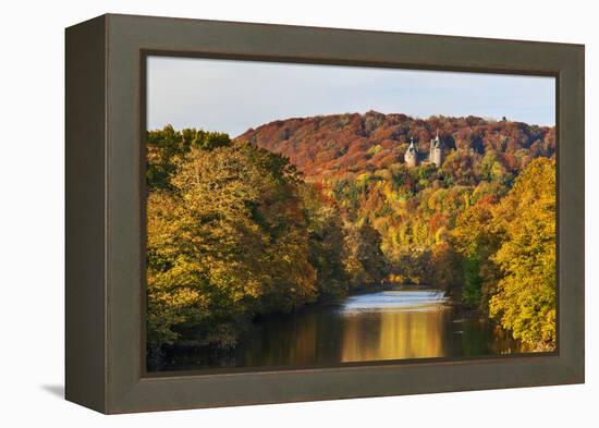 Castle Coch (Castell Coch) (The Red Castle) in autumn, Tongwynlais, Cardiff, Wales, United Kingdom,-Billy Stock-Framed Premier Image Canvas