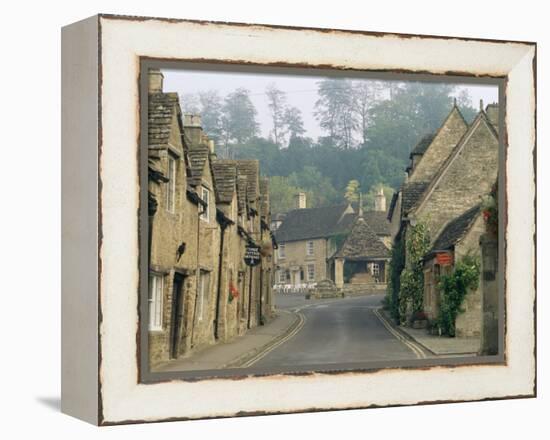 Castle Combe, by Brook Valley, Wiltshire, England, United Kingdom-Adam Woolfitt-Framed Premier Image Canvas