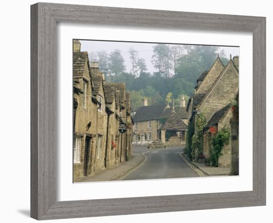 Castle Combe, by Brook Valley, Wiltshire, England, United Kingdom-Adam Woolfitt-Framed Photographic Print