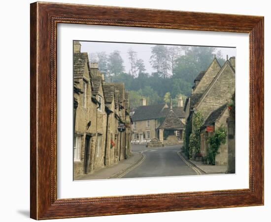 Castle Combe, by Brook Valley, Wiltshire, England, United Kingdom-Adam Woolfitt-Framed Photographic Print