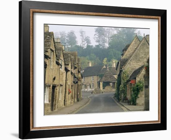 Castle Combe, by Brook Valley, Wiltshire, England, United Kingdom-Adam Woolfitt-Framed Photographic Print