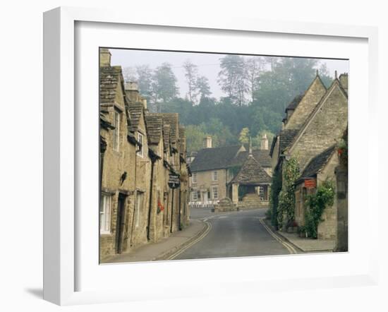 Castle Combe, by Brook Valley, Wiltshire, England, United Kingdom-Adam Woolfitt-Framed Photographic Print