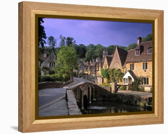 Castle Combe, The Cotswolds, Wiltshire, England-Rex Butcher-Framed Premier Image Canvas