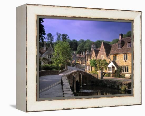 Castle Combe, The Cotswolds, Wiltshire, England-Rex Butcher-Framed Premier Image Canvas