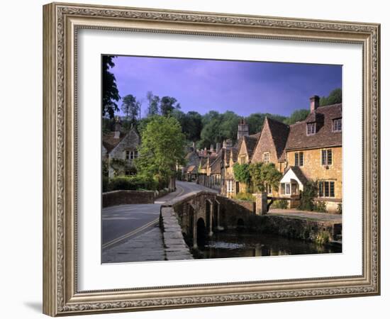 Castle Combe, The Cotswolds, Wiltshire, England-Rex Butcher-Framed Photographic Print