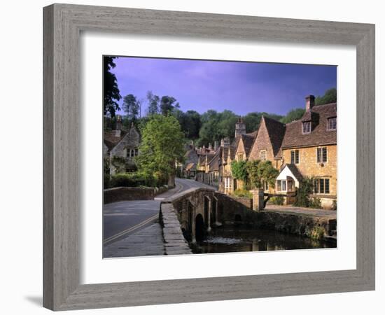 Castle Combe, The Cotswolds, Wiltshire, England-Rex Butcher-Framed Photographic Print