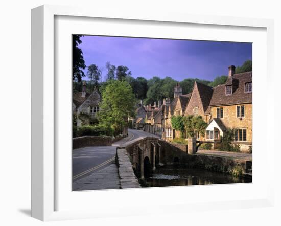 Castle Combe, The Cotswolds, Wiltshire, England-Rex Butcher-Framed Photographic Print