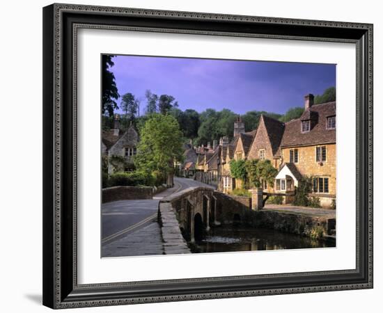 Castle Combe, The Cotswolds, Wiltshire, England-Rex Butcher-Framed Photographic Print