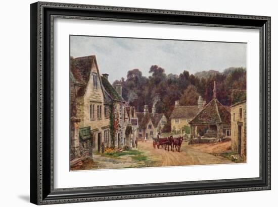 Castle Combe, Wiltshire-Alfred Robert Quinton-Framed Giclee Print