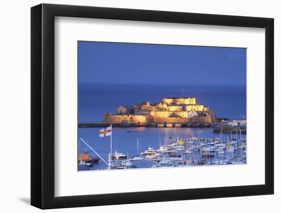 Castle Cornet and the Harbour, St. Peter Port, Guernsey, Channel Islands-Neil Farrin-Framed Photographic Print