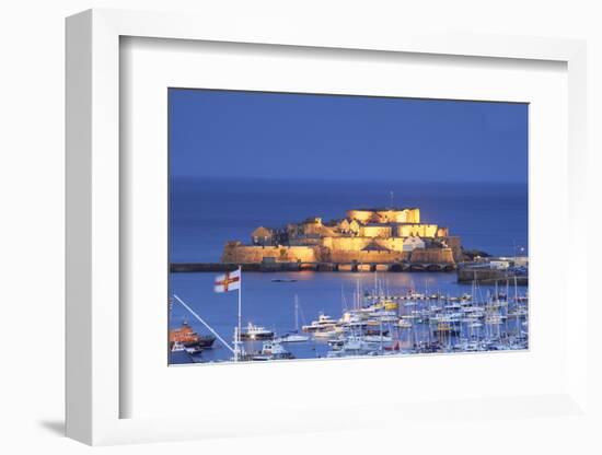 Castle Cornet and the Harbour, St. Peter Port, Guernsey, Channel Islands-Neil Farrin-Framed Photographic Print