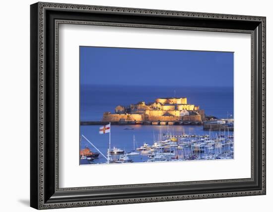 Castle Cornet and the Harbour, St. Peter Port, Guernsey, Channel Islands-Neil Farrin-Framed Photographic Print