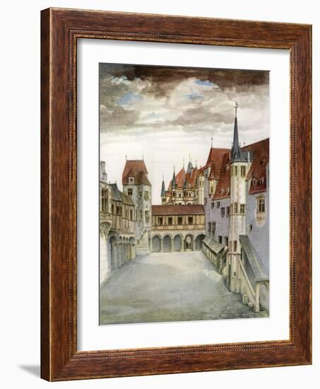 Castle Courtyard, Innsbruck, 16th Century-Albrecht Durer-Framed Giclee Print