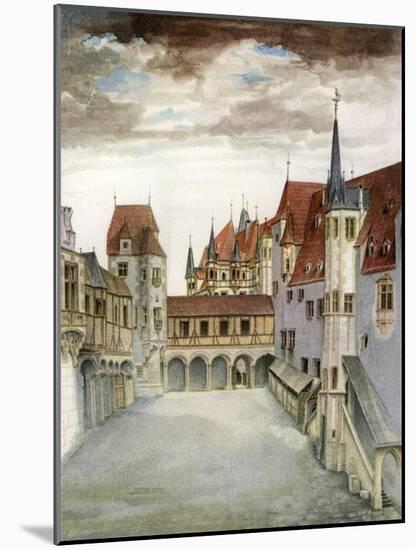 Castle Courtyard, Innsbruck, 16th Century-Albrecht Durer-Mounted Giclee Print