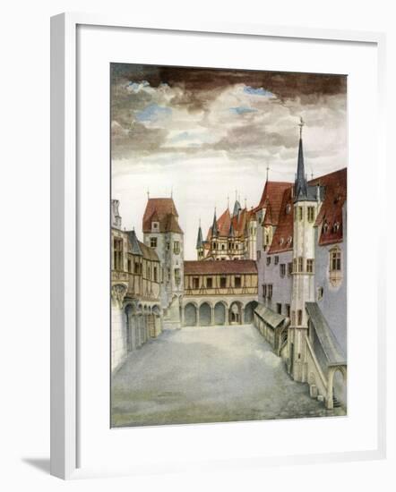 Castle Courtyard, Innsbruck, 16th Century-Albrecht Durer-Framed Giclee Print