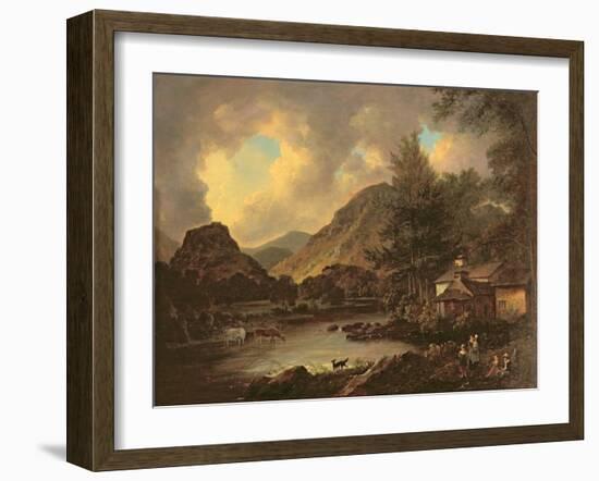 Castle Crag Borrowdale-Julius Caesar Ibbetson-Framed Giclee Print