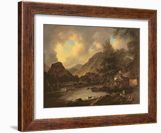 Castle Crag Borrowdale-Julius Caesar Ibbetson-Framed Giclee Print