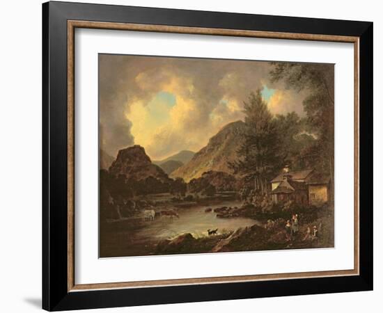 Castle Crag Borrowdale-Julius Caesar Ibbetson-Framed Giclee Print