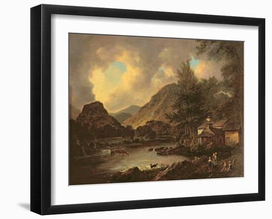 Castle Crag Borrowdale-Julius Caesar Ibbetson-Framed Giclee Print