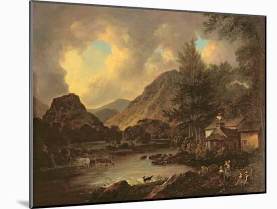 Castle Crag Borrowdale-Julius Caesar Ibbetson-Mounted Giclee Print