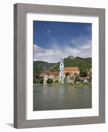 Castle, Danube River, Durnstein, Wachau Valley, Austria-Jim Engelbrecht-Framed Photographic Print