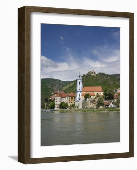 Castle, Danube River, Durnstein, Wachau Valley, Austria-Jim Engelbrecht-Framed Photographic Print