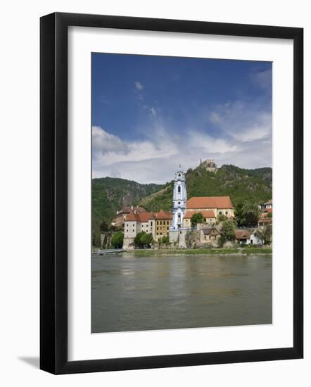 Castle, Danube River, Durnstein, Wachau Valley, Austria-Jim Engelbrecht-Framed Photographic Print