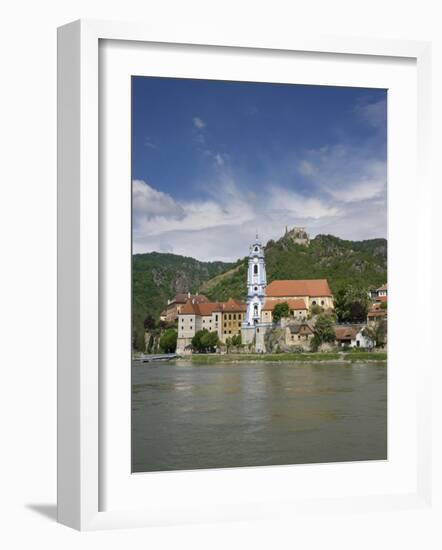 Castle, Danube River, Durnstein, Wachau Valley, Austria-Jim Engelbrecht-Framed Photographic Print