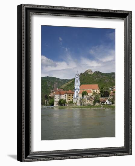 Castle, Danube River, Durnstein, Wachau Valley, Austria-Jim Engelbrecht-Framed Photographic Print