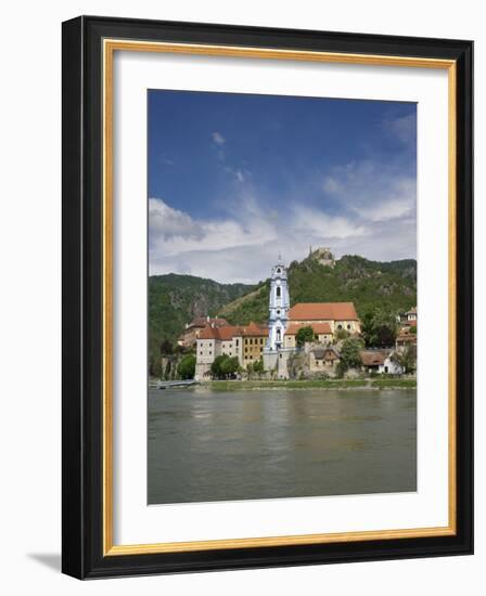 Castle, Danube River, Durnstein, Wachau Valley, Austria-Jim Engelbrecht-Framed Photographic Print