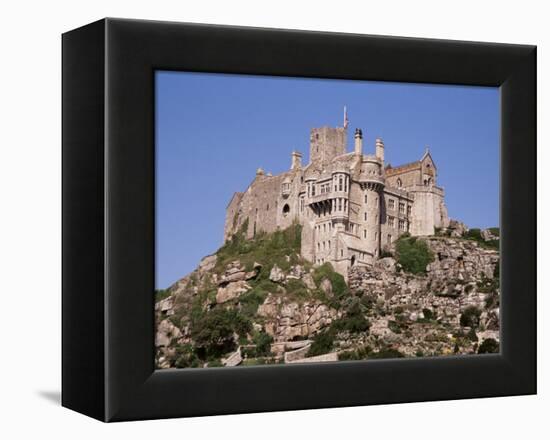 Castle Dating from the 14th Century, St. Michael's Mount, Cornwall, England, United Kingdom-Ken Gillham-Framed Premier Image Canvas