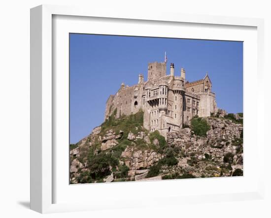 Castle Dating from the 14th Century, St. Michael's Mount, Cornwall, England, United Kingdom-Ken Gillham-Framed Photographic Print