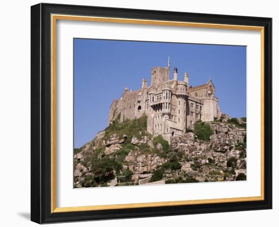 Castle Dating from the 14th Century, St. Michael's Mount, Cornwall, England, United Kingdom-Ken Gillham-Framed Photographic Print