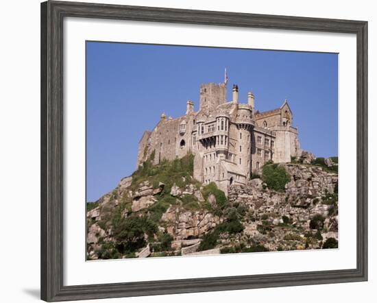 Castle Dating from the 14th Century, St. Michael's Mount, Cornwall, England, United Kingdom-Ken Gillham-Framed Photographic Print