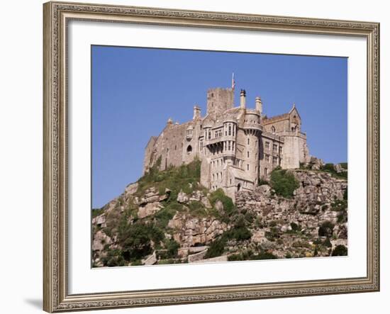 Castle Dating from the 14th Century, St. Michael's Mount, Cornwall, England, United Kingdom-Ken Gillham-Framed Photographic Print