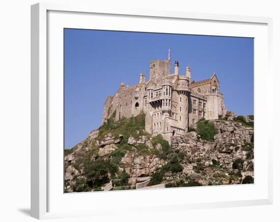 Castle Dating from the 14th Century, St. Michael's Mount, Cornwall, England, United Kingdom-Ken Gillham-Framed Photographic Print