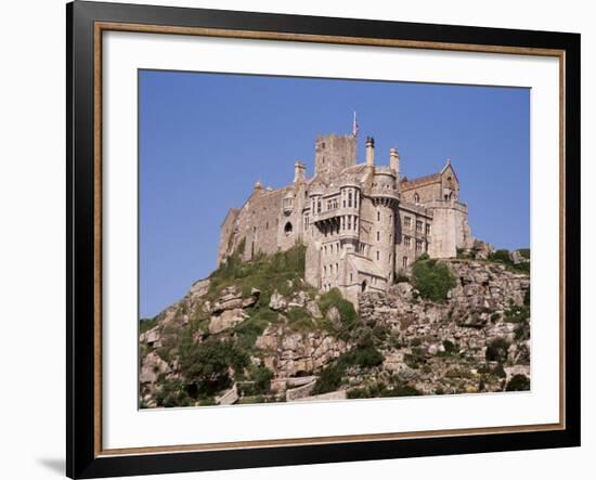 Castle Dating from the 14th Century, St. Michael's Mount, Cornwall, England, United Kingdom-Ken Gillham-Framed Photographic Print