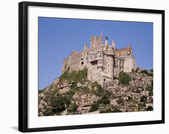 Castle Dating from the 14th Century, St. Michael's Mount, Cornwall, England, United Kingdom-Ken Gillham-Framed Photographic Print