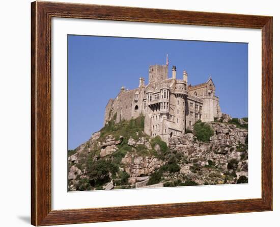 Castle Dating from the 14th Century, St. Michael's Mount, Cornwall, England, United Kingdom-Ken Gillham-Framed Photographic Print