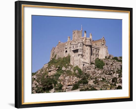 Castle Dating from the 14th Century, St. Michael's Mount, Cornwall, England, United Kingdom-Ken Gillham-Framed Photographic Print