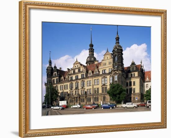 Castle, Dresden, Saxony, Germany-Hans Peter Merten-Framed Photographic Print