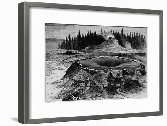 'Castle Geyser and Fire Basin', 1873, (1883)-Unknown-Framed Giclee Print
