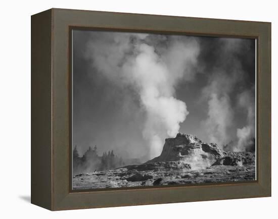 Castle Geyser Cove Yellowstone National Park Wyoming, Geology, Geological 1933-1942-Ansel Adams-Framed Stretched Canvas