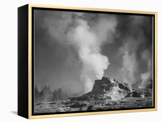 Castle Geyser Cove Yellowstone National Park Wyoming, Geology, Geological 1933-1942-Ansel Adams-Framed Stretched Canvas