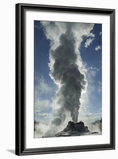 Castle Geyser Erupting, Upper Geyser Basin, Yellowstone National Park, Wyoming-Adam Jones-Framed Photographic Print